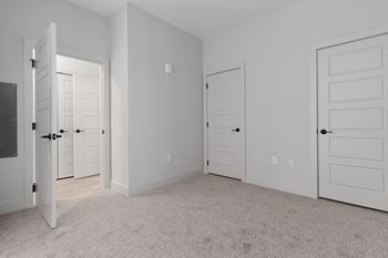 Vacant room with carpeted floor
